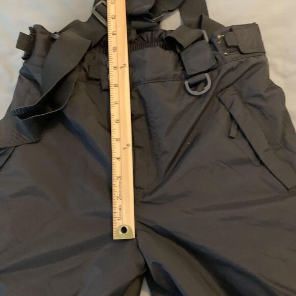 Sport Essentials Snow Pants Youth 16 Black Insulated Bib Winter Ski Snowboard - Picture 5 of 10
